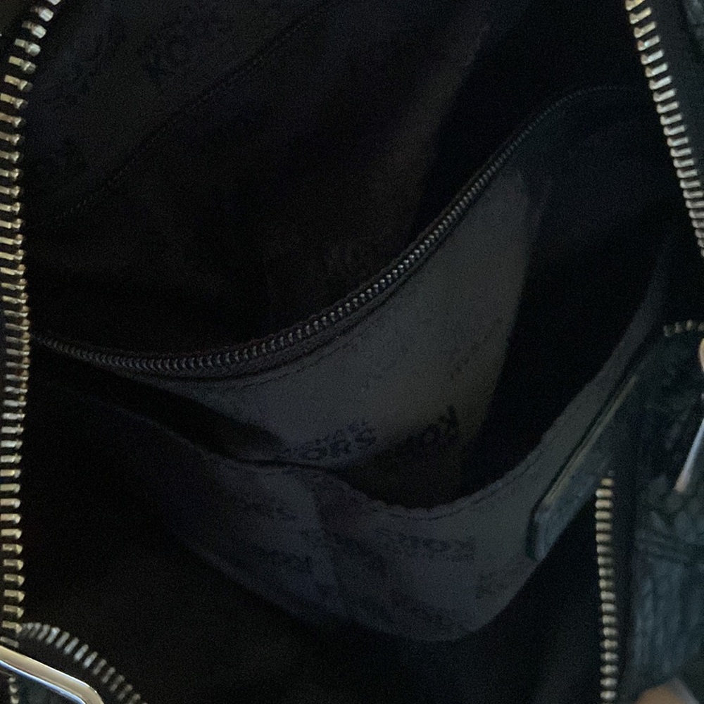 Authentic Michael Kors Black Python Leather Bag - image 5